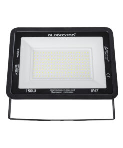 Alternative view of GloboStar® ATLAS 61428 Επαγγελματικός Προβολέας LED 150W 18750lm 120° AC 220-240V - Αδιάβροχος IP67 - Μ32 x Π4 x Υ23cm - Μαύρο - Ψυχρό Λευκό 6000K - LUMILEDS Chips - TÜV Rheinland Certified - 5 Years Warranty