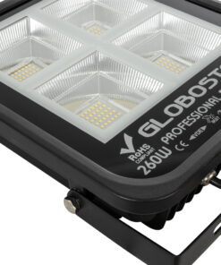 GloboStar® TITAN 61434 Επαγγελματικός Προβολέας για Γήπεδα Tennis & Ποδοσφαίρου 5x5 LED 260W 32500lm 60°x90° FishEye AC 220-240V - Αδιάβροχος IP67 - Μ30 x Π8 x Υ28cm - Μαύρο - Φυσικό Λευκό 5000K - LUMILEDS Chips - TÜV Rheinland Certified - 5 Years Warranty 13 61434 6