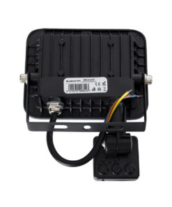 GloboStar® AURORA 61437 Επαγγελματικός Προβολέας LED 20W 2500lm 120° AC 220-240V με Ενσωματωμένο Ρυθμιζόμενο Αισθητήρα Κίνησης PIR - Αδιάβροχος IP67 - Μ12 x Π5 x Υ14.5cm - Μαύρο - Ψυχρό Λευκό 6000K - LUMILEDS Chips - TÜV Rheinland Certified - 3 Years Warranty 13 61437 5