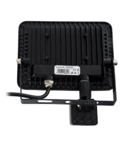 GloboStar® AURORA 61439 Επαγγελματικός Προβολέας LED 30W 3750lm 120° AC 220-240V με Ενσωματωμένο Ρυθμιζόμενο Αισθητήρα Κίνησης PIR - Αδιάβροχος IP67 - Μ16 x Π5 x Υ17.5cm - Μαύρο - Ψυχρό Λευκό 6000K - LUMILEDS Chips - TÜV Rheinland Certified - 3 Years Warranty 13 61439 5