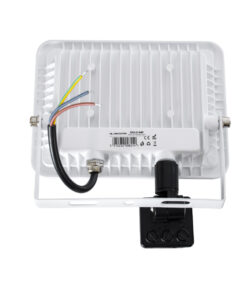 GloboStar® AURORA 61440 Επαγγελματικός Προβολέας LED 30W 3750lm 120° AC 220-240V με Ενσωματωμένο Ρυθμιζόμενο Αισθητήρα Κίνησης PIR - Αδιάβροχος IP67 - Μ16 x Π5 x Υ17.5cm - Λευκό - Ψυχρό Λευκό 6000K - LUMILEDS Chips - TÜV Rheinland Certified - 3 Years Warranty 13 61440 5