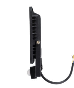 GloboStar® AURORA 61441 Επαγγελματικός Προβολέας LED 50W 6250lm 120° AC 220-240V με Ενσωματωμένο Ρυθμιζόμενο Αισθητήρα Κίνησης PIR - Αδιάβροχος IP67 - Μ21 x Π5 x Υ21cm - Μαύρο - Ψυχρό Λευκό 6000K - LUMILEDS Chips - TÜV Rheinland Certified - 3 Years Warranty 12 61441 4