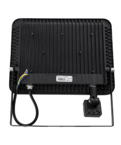 GloboStar® AURORA 61443 Επαγγελματικός Προβολέας LED 100W 12500lm 120° AC 220-240V με Ενσωματωμένο Ρυθμιζόμενο Αισθητήρα Κίνησης PIR - Αδιάβροχος IP67 - Μ25 x Π6.5 x Υ27.5cm - Μαύρο - Ψυχρό Λευκό 6000K - LUMILEDS Chips - TÜV Rheinland Certified - 3 Years Warranty 13 61443 5