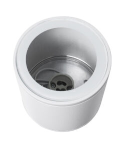 GloboStar® MARETTI 61446 Επιφανειακό Στρόγγυλο Φωτιστικό Σποτ με Ντουί 1 x GU10 VDE Certified AC 220-240V Αδιάβροχο IP65 - Σώμα Αλουμινίου & Υψηλής Αντοχής Tempered Glass - Φ9 x Υ9cm - Λευκό Ματ - 5 Χρόνια Εγγύηση 13 61446 4