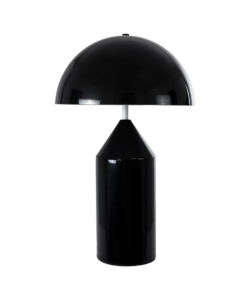 GloboStar® URANUS-M 61453 Μοντέρνο Επιτραπέζιο Φωτιστικό Πορτατίφ Δίφωτο 2 x E27 Μαύρο & Λευκό Μέταλλο - Μ35 x Π35 x Υ54cm 13 61453 3