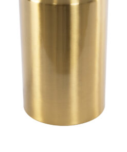 GloboStar® URANUS-M 61455 Μοντέρνο Επιτραπέζιο Φωτιστικό Πορτατίφ Δίφωτο 2 x E27 IP20 Χρυσό & Λευκό Μέταλλο - Μ35 x Π35 x Υ54cm 12 61455 5