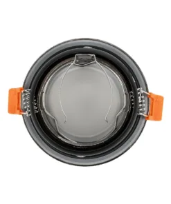 GLOBOSTAR® SIGMA 61461 Χωνευτή Στρόγγυλη Βάση Σποτ Οροφής/Μπάνιου για Λάμπα MR16/GU10 Αδιάβροχο IP65 - Νίκελ Βούρτσας Αλουμίνιο & Λευκό Γυαλί - Φ8.5 x Υ4.4cm / Q7.5cm 10 61461 4