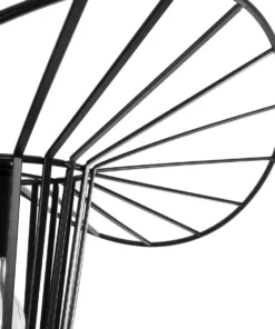 GLOBOSTAR® LUMINOVA 61462 Μοντέρνο Κρεμαστό Φωτιστικό Οροφής με Ντουί 1 x E27 AC 220-240V IP20 - Μαύρο - Μ40 x Π40 x Υ20cm 16 61462 8