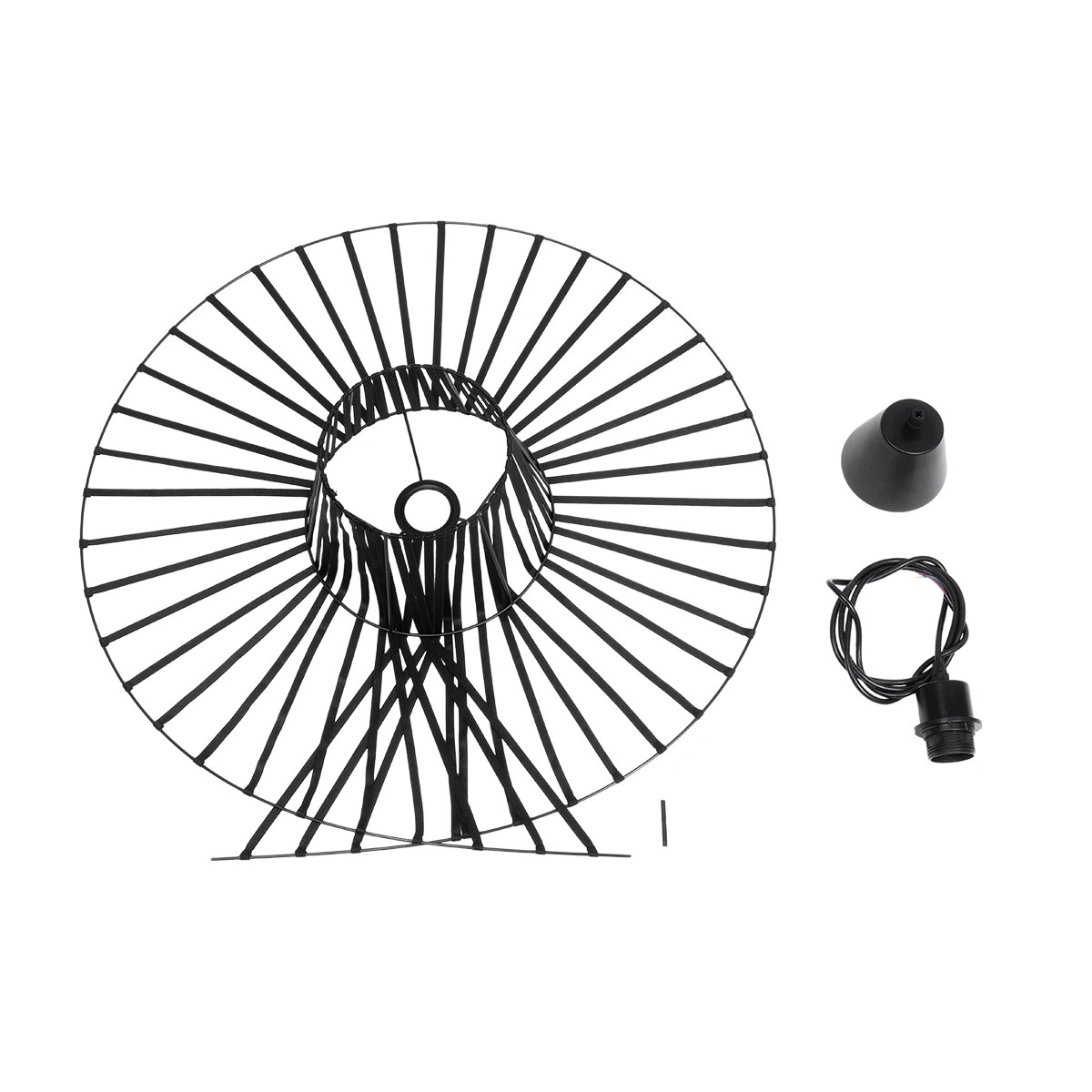 GLOBOSTAR® LUMINOVA 61464 Μοντέρνο Κρεμαστό Φωτιστικό Οροφής με Ντουί 1 x E27 AC 220-240V IP20 - Μαύρο - Μ60 x Π60 x Υ25cm 10 GLOBOSTAR® LUMINOVA 61464 Μοντέρνο Κρεμαστό Φωτιστικό Οροφής με Ντουί 1 x E27 AC 220-240V IP20 - Μαύρο - Μ60 x Π60 x Υ25cm - Image 9