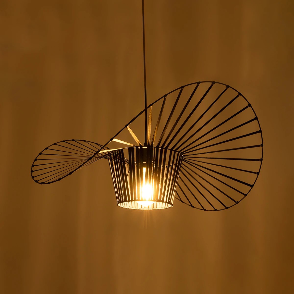 GLOBOSTAR® LUMINOVA 61464 Μοντέρνο Κρεμαστό Φωτιστικό Οροφής με Ντουί 1 x E27 AC 220-240V IP20 - Μαύρο - Μ60 x Π60 x Υ25cm 3 GLOBOSTAR® LUMINOVA 61464 Μοντέρνο Κρεμαστό Φωτιστικό Οροφής με Ντουί 1 x E27 AC 220-240V IP20 - Μαύρο - Μ60 x Π60 x Υ25cm - Image 2