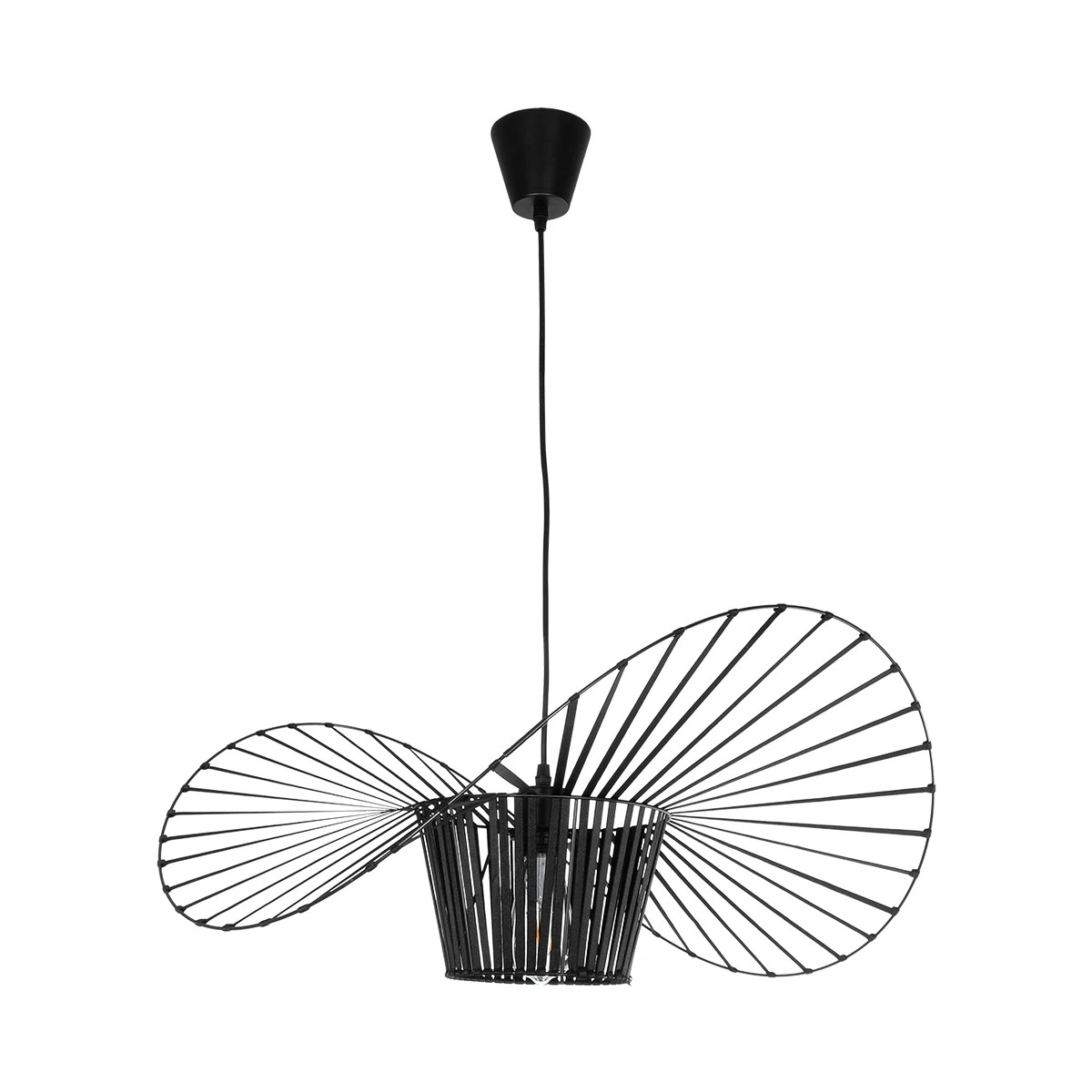 GLOBOSTAR® LUMINOVA 61464 Μοντέρνο Κρεμαστό Φωτιστικό Οροφής με Ντουί 1 x E27 AC 220-240V IP20 - Μαύρο - Μ60 x Π60 x Υ25cm 4 GLOBOSTAR® LUMINOVA 61464 Μοντέρνο Κρεμαστό Φωτιστικό Οροφής με Ντουί 1 x E27 AC 220-240V IP20 - Μαύρο - Μ60 x Π60 x Υ25cm - Image 3