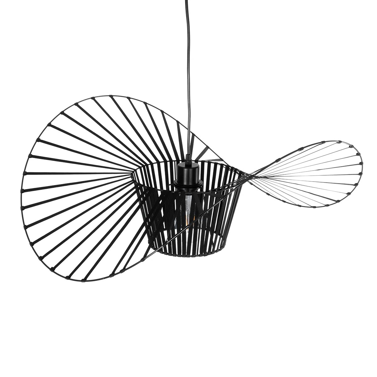 GLOBOSTAR® LUMINOVA 61464 Μοντέρνο Κρεμαστό Φωτιστικό Οροφής με Ντουί 1 x E27 AC 220-240V IP20 - Μαύρο - Μ60 x Π60 x Υ25cm 7 GLOBOSTAR® LUMINOVA 61464 Μοντέρνο Κρεμαστό Φωτιστικό Οροφής με Ντουί 1 x E27 AC 220-240V IP20 - Μαύρο - Μ60 x Π60 x Υ25cm - Image 6