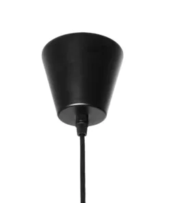 GLOBOSTAR® LUMINOVA 61464 Μοντέρνο Κρεμαστό Φωτιστικό Οροφής με Ντουί 1 x E27 AC 220-240V IP20 - Μαύρο - Μ60 x Π60 x Υ25cm 17 61464 9