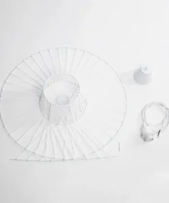 GLOBOSTAR® LUMINOVA 61465 Μοντέρνο Κρεμαστό Φωτιστικό Οροφής με Ντουί 1 x E27 AC 220-240V IP20 - Λευκό - Μ60 x Π60 x Υ25cm 18 61465 10