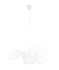 GLOBOSTAR® LUMINOVA 61465 Μοντέρνο Κρεμαστό Φωτιστικό Οροφής με Ντουί 1 x E27 AC 220-240V IP20 - Λευκό - Μ60 x Π60 x Υ25cm 12 61465 4