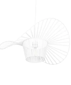 GLOBOSTAR® LUMINOVA 61465 Μοντέρνο Κρεμαστό Φωτιστικό Οροφής με Ντουί 1 x E27 AC 220-240V IP20 - Λευκό - Μ60 x Π60 x Υ25cm 14 61465 6