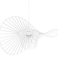 GLOBOSTAR® LUMINOVA 61465 Μοντέρνο Κρεμαστό Φωτιστικό Οροφής με Ντουί 1 x E27 AC 220-240V IP20 - Λευκό - Μ60 x Π60 x Υ25cm 15 61465 7