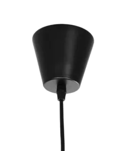 GLOBOSTAR® LUMINOVA 61466 Μοντέρνο Κρεμαστό Φωτιστικό Οροφής με Ντουί 1 x E27 AC 220-240V IP20 - Μαύρο - Μ80 x Π80 x Υ30cm 17 61466 9