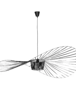 GLOBOSTAR® LUMINOVA 61468 Μοντέρνο Κρεμαστό Φωτιστικό Οροφής με Ντουί 1 x E27 AC 220-240V IP20 - Μαύρο - Μ140 x Π140 x Υ30cm 12 61468 4