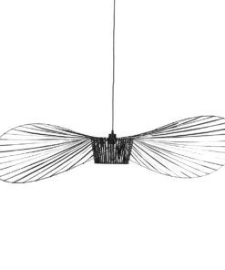 GLOBOSTAR® LUMINOVA 61468 Μοντέρνο Κρεμαστό Φωτιστικό Οροφής με Ντουί 1 x E27 AC 220-240V IP20 - Μαύρο - Μ140 x Π140 x Υ30cm 13 61468 5