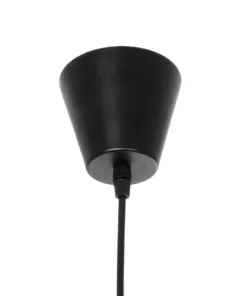 GLOBOSTAR® LUMINOVA 61468 Μοντέρνο Κρεμαστό Φωτιστικό Οροφής με Ντουί 1 x E27 AC 220-240V IP20 - Μαύρο - Μ140 x Π140 x Υ30cm 17 61468 9