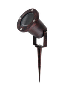 Alternative view of GloboStar® GARDELINI 61484 Καρφωτό Κινούμενο Φωτιστικό Σποτ Κήπου με Ντουί 1 x GU10 VDE Certified AC 220-240V Αδιάβροχο IP65 - Σώμα Αλουμινίου & Υψηλής Αντοχής Tempered Glass & Μ40cm VDE Καλώδιο Σύνδεσης - Φ10 x Υ30cm - Καφέ Εφέ Σκουριάς - 5 Χρόνια Εγγύηση