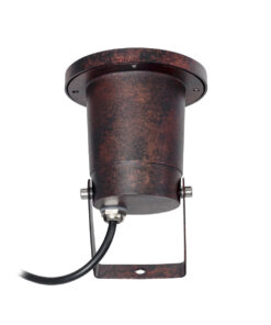 GloboStar® GARDELINI 61484 Καρφωτό Κινούμενο Φωτιστικό Σποτ Κήπου με Ντουί 1 x GU10 VDE Certified AC 220-240V Αδιάβροχο IP65 - Σώμα Αλουμινίου & Υψηλής Αντοχής Tempered Glass & Μ40cm VDE Καλώδιο Σύνδεσης - Φ10 x Υ30cm - Καφέ Εφέ Σκουριάς - 5 Χρόνια Εγγύηση 16 61484 6