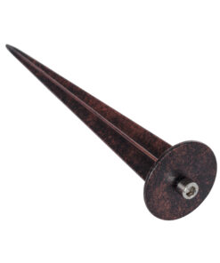 GloboStar® GARDELINI 61484 Καρφωτό Κινούμενο Φωτιστικό Σποτ Κήπου με Ντουί 1 x GU10 VDE Certified AC 220-240V Αδιάβροχο IP65 - Σώμα Αλουμινίου & Υψηλής Αντοχής Tempered Glass & Μ40cm VDE Καλώδιο Σύνδεσης - Φ10 x Υ30cm - Καφέ Εφέ Σκουριάς - 5 Χρόνια Εγγύηση 18 61484 8