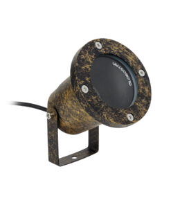 GloboStar® GARDELINI 61485 Καρφωτό Κινούμενο Φωτιστικό Σποτ Κήπου με Ντουί 1 x GU10 VDE Certified AC 220-240V Αδιάβροχο IP65 - Σώμα Αλουμινίου & Υψηλής Αντοχής Tempered Glass & Μ40cm VDE Καλώδιο Σύνδεσης - Φ10 x Υ30cm - Χρυσό Εφέ Σκουριάς - 5 Χρόνια Εγγύηση 13 61485 3