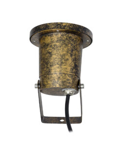 GloboStar® GARDELINI 61485 Καρφωτό Κινούμενο Φωτιστικό Σποτ Κήπου με Ντουί 1 x GU10 VDE Certified AC 220-240V Αδιάβροχο IP65 - Σώμα Αλουμινίου & Υψηλής Αντοχής Tempered Glass & Μ40cm VDE Καλώδιο Σύνδεσης - Φ10 x Υ30cm - Χρυσό Εφέ Σκουριάς - 5 Χρόνια Εγγύηση 16 61485 6