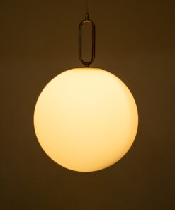 GLOBOSTAR® BELLISSIMO 61488 Μοντέρνο Κρεμαστό Φωτιστικό Οροφής με Ντουί 1 x E27 AC 220-240V IP20 - Λευκό & Χρυσό - Μ40 x Π40 x Υ62cm 18 61488 8