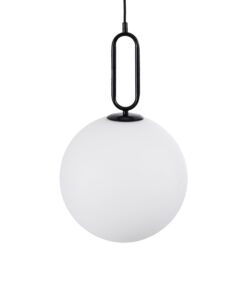 GLOBOSTAR® BELLISSIMO 61490 Μοντέρνο Κρεμαστό Φωτιστικό Οροφής με Ντουί 1 x E27 AC 220-240V IP20 - Λευκό & Μαύρο - Μ30 x Π30 x Υ52cm 13 61490 4