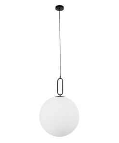 Alternative view of GLOBOSTAR® BELLISSIMO 61491 Μοντέρνο Κρεμαστό Φωτιστικό Οροφής με Ντουί 1 x E27 AC 220-240V IP20 - Μαύρο & Λευκό - Μ40 x Π40 x Υ62cm