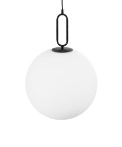 GLOBOSTAR® BELLISSIMO 61491 Μοντέρνο Κρεμαστό Φωτιστικό Οροφής με Ντουί 1 x E27 AC 220-240V IP20 - Μαύρο & Λευκό - Μ40 x Π40 x Υ62cm 13 61491 4