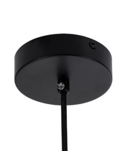 GLOBOSTAR® BELLISSIMO 61491 Μοντέρνο Κρεμαστό Φωτιστικό Οροφής με Ντουί 1 x E27 AC 220-240V IP20 - Μαύρο & Λευκό - Μ40 x Π40 x Υ62cm 15 61491 6