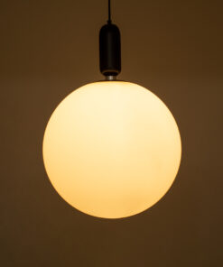 GLOBOSTAR® ESTETICO 61497 Μοντέρνο Κρεμαστό Φωτιστικό Οροφής με Ντουί 1 x E27 AC 220-240V IP20 - Μαύρο & Λευκό - Μ40 x Π40 x Υ58cm 17 61497 8