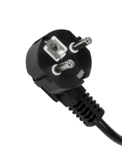 Alternative view of GLOBOSTAR® PLUGA 61498 Καλώδιο Τροφοδοσίας C13 με Πλάγια Πρίζα Schuko 250V 10A max 1.5m - 3*0.75mm2 - Μαύρο - Μ150 x Π3.6 x Υ3.6cm