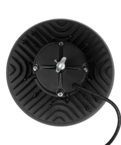 GLOBOSTAR® INDUSTRY 61500 Βιομηχανικό Φωτιστικό Καμπάνα High Bay UFO LED 100W 15000lm SDCM<5 90° AC 85-265V Αδιάβροχο IP65 IK08 Φυσικό Λευκό 5000K - 175 x Sanan Opto SMD Chip & TÜV SÜD Driver - Μαύρο Χυτό Αλουμίνιο - Μ26.5 x Π26.5 x Υ15cm - 5 Χρόνια Εγγύηση 16 61500 7