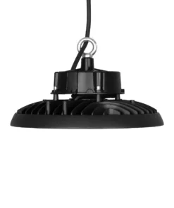 Alternative view of GLOBOSTAR® INDUSTRY 61501 Βιομηχανικό Φωτιστικό Καμπάνα High Bay UFO LED 150W 22500lm SDCM<5 90° AC 85-265V Αδιάβροχο IP65 IK08 Φυσικό Λευκό 5000K - 275 x Sanan Opto SMD Chip & TÜV SÜD Driver - Μαύρο Χυτό Αλουμίνιο - Μ26.5 x Π26.5 x Υ15cm - 5 Χρόνια Εγγύηση