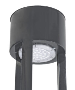 GloboStar® CANCUN 61509 Urban Light Φωτιστικό Πάρκου - Πλατείας - Κήπου Ύψους 2 μέτρων LED 40W 5440lm 60° AC100-240VAC IP67 IK09 - D15.5 x H200cm - Anthracite Grey - Φυσικό Λευκό 4000K - LUMILEDS - MEAN WELL DRIVER - 5 Years Warranty 14 61509 3