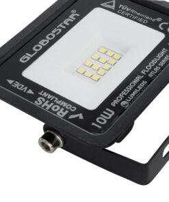 GloboStar® ATLAS 61516 Επαγγελματικός Προβολέας LED 10W 1200lm 120° AC 220-240V - Αδιάβροχος IP67 - Μ10 x Π2 x Υ8cm - Μαύρο - Φυσικό Λευκό 4500K - LUMILEDS Chips - TÜV Rheinland Certified - 5 Χρόνια Εγγύηση 12 61516 6