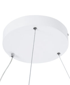 GLOBOSTAR® DIAMOND 61521 Μοντέρνο Κρεμαστό Φωτιστικό Οροφής LED 67W 7504lm 360° AC 220-240V IP20 Ρυθμιζόμενο Λευκό CCT με Χειριστήριο από 2700K έως 6000K Dimmable - Lumileds SMD Chip - Λευκό - Μ80 x Π80 x Υ110cm - 3 Χρόνια Εγγύηση 18 61521 6