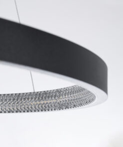 GLOBOSTAR® DIAMOND 61522 Μοντέρνο Κρεμαστό Φωτιστικό Οροφής LED 45W 5040lm 360° AC 220-240V IP20 Ρυθμιζόμενο Λευκό CCT με Χειριστήριο από 2700K έως 6000K Dimmable - Lumileds SMD Chip - Μαύρο - Μ60 x Π60 x Υ100cm - 3 Χρόνια Εγγύηση 17 61522 5