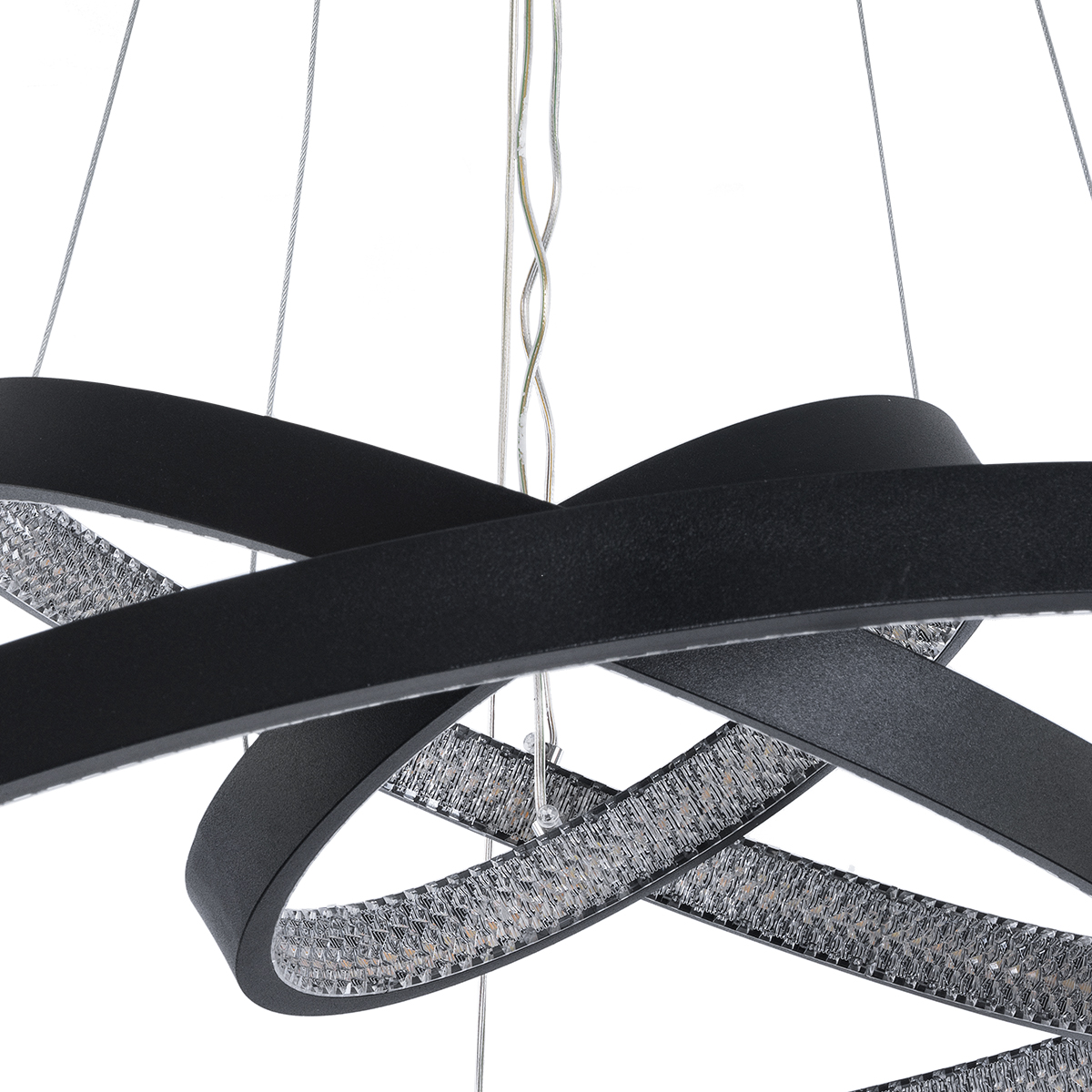 GLOBOSTAR® DIAMOND TRIO 61523-DECO Μοντέρνο Κρεμαστό Φωτιστικό Οροφής LED 100W 11200lm 360° AC 220-240V IP20 Ρυθμιζόμενο Λευκό CCT με Χειριστήριο από 2700K έως 6000K Dimmable - Lumileds SMD Chip - Μαύρο - Μ60 x Π60 x Υ90cm - 3 Χρόνια Εγγύηση 4 GLOBOSTAR® DIAMOND TRIO 61523-DECO Μοντέρνο Κρεμαστό Φωτιστικό Οροφής LED 100W 11200lm 360° AC 220-240V IP20 Ρυθμιζόμενο Λευκό CCT με Χειριστήριο από 2700K έως 6000K Dimmable - Lumileds SMD Chip - Μαύρο - Μ60 x Π60 x Υ90cm - 3 Χρόνια Εγγύηση - Image 2