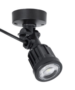 Alternative view of GloboStar® GARDENINI 61547 Επιφανειακό Φωτιστικό Σποτ Κήπου LED 5W 550lm 38° DC 24V IP68 Υψηλής Αντοχής ABS IK06 Φ7 x Υ14.5cm - Πράσινο 550nm Dimmable - Μαύρο - Bridgelux Chip - 3 Years Warranty