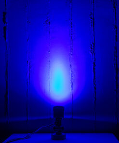 GloboStar® GARDENINI 61548 Επιφανειακό Φωτιστικό Σποτ Κήπου LED 5W 550lm 38° DC 24V IP68 Υψηλής Αντοχής ABS IK06 Φ7 x Υ14.5cm - Μπλε 450nm Dimmable - Μαύρο - Bridgelux Chip - 3 Years Warranty 18 61548 9