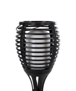 GloboStar® FIAMMA 61549 Αυτόνομο Ηλιακό Καρφωτό Φωτιστικό Κήπου LED SMD 2W 80lm με Ενσωματωμένη Μπαταρία 1500mAh - Φωτοβολταϊκό Πάνελ - Αισθητήρα Ημέρας-Νύχτας Φαναράκι Κήπου - Εφέ Φλόγας Διακοσμητικό - Αδιάβροχο IP65 - 1800K Φ10 x Υ55cm - 2 Χρόνια Εγγύηση 17 61549 10