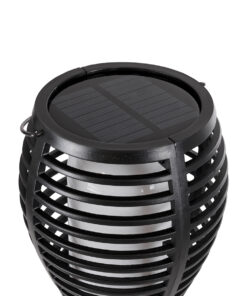 GloboStar® FIAMMA 61549 Αυτόνομο Ηλιακό Καρφωτό Φωτιστικό Κήπου LED SMD 2W 80lm με Ενσωματωμένη Μπαταρία 1500mAh - Φωτοβολταϊκό Πάνελ - Αισθητήρα Ημέρας-Νύχτας Φαναράκι Κήπου - Εφέ Φλόγας Διακοσμητικό - Αδιάβροχο IP65 - 1800K Φ10 x Υ55cm - 2 Χρόνια Εγγύηση 16 61549 9