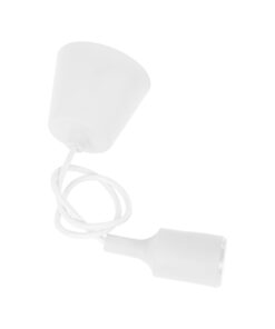 GLOBOSTAR® CABLITO 61550 Μοντέρνο Κρεμαστό Φωτιστικό Οροφής με Ντουί 1 x E27 AC 220-240V IP20 - Λευκό - Μ4 x Π4 x Υ110cm 9 61550 4