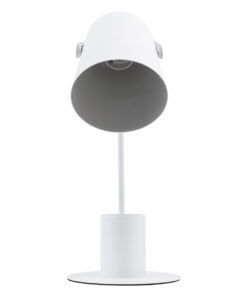 Alternative view of GloboStar® PENCASE 61564 Μοντέρνο Επιτραπέζιο Φωτιστικό Πορτατίφ Μονόφωτο 1 x E27 IP20 Λευκό Μέταλλο - Μ12 x Π15 x Υ38cm